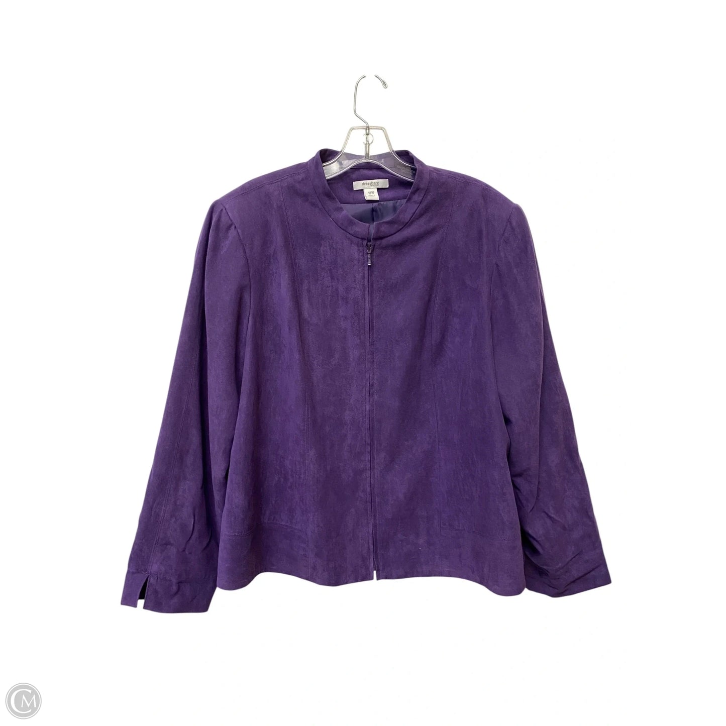 Jacket Fleece By Dressbarn In Purple, Size: 18