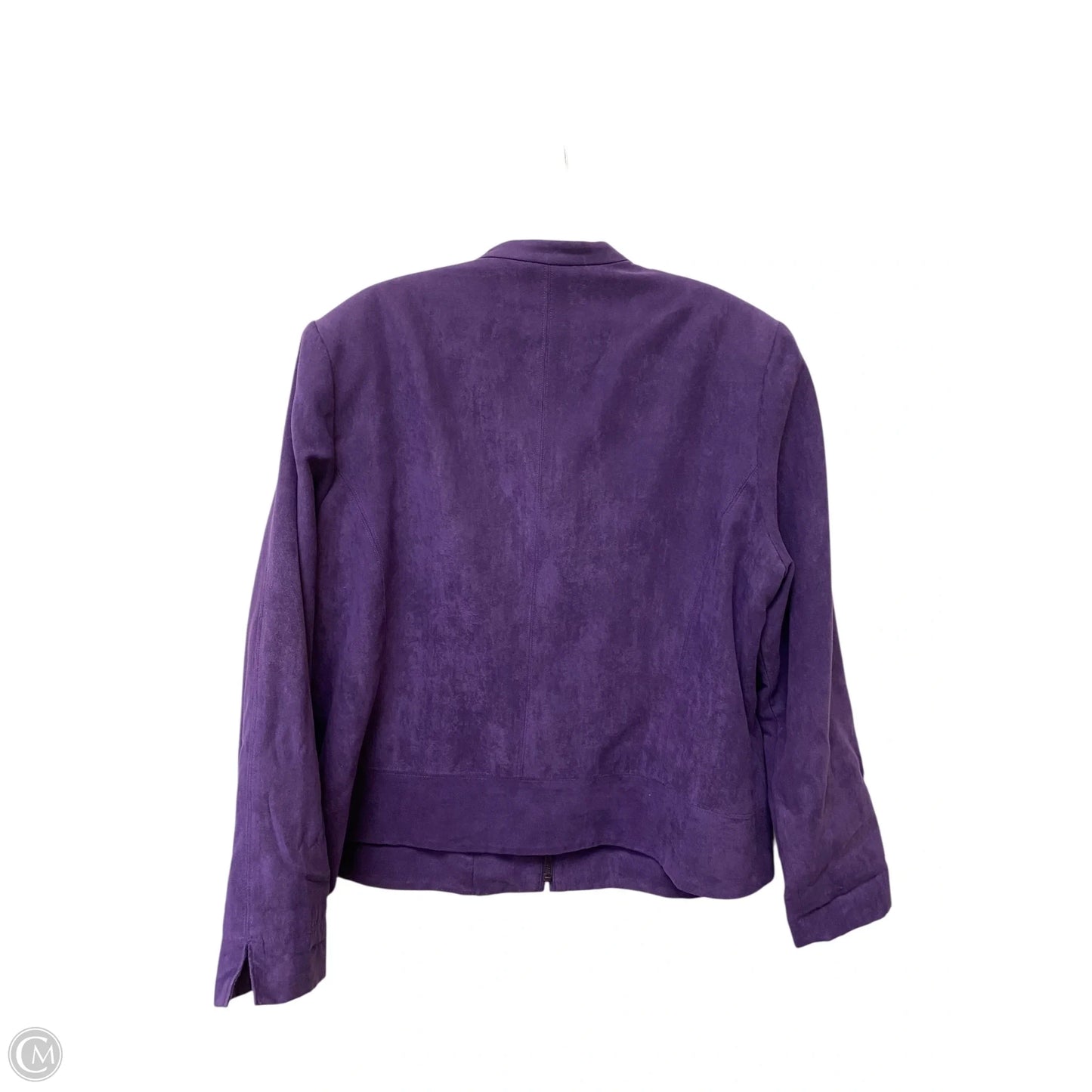 Jacket Fleece By Dressbarn In Purple, Size: 18