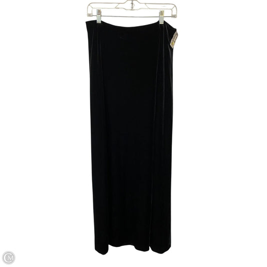 Skirt Maxi By Alex Evenings In Black, Size: Xl