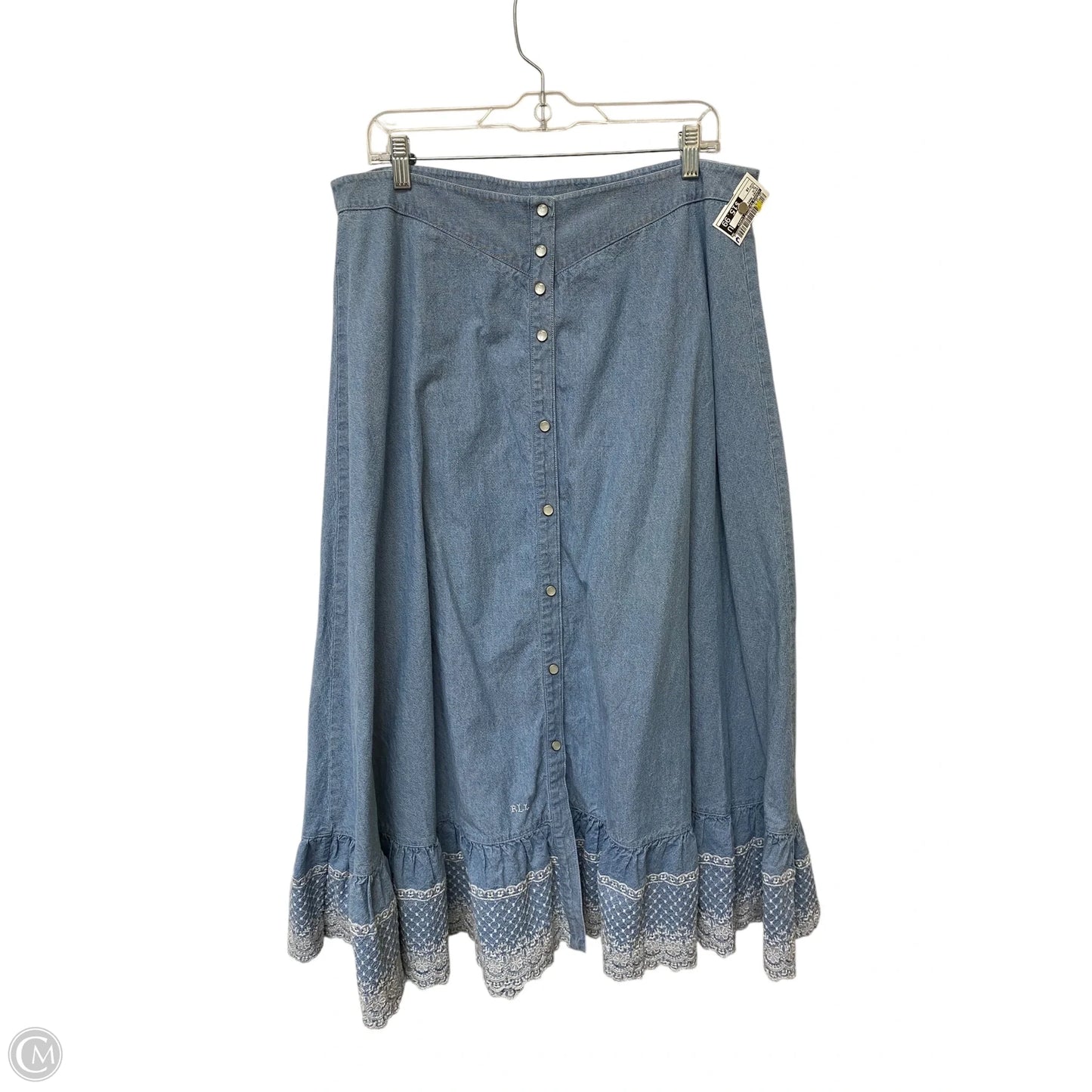 Skirt Maxi By Lauren By Ralph Lauren In Blue, Size: 16