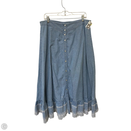 Skirt Maxi By Lauren By Ralph Lauren In Blue, Size: 16