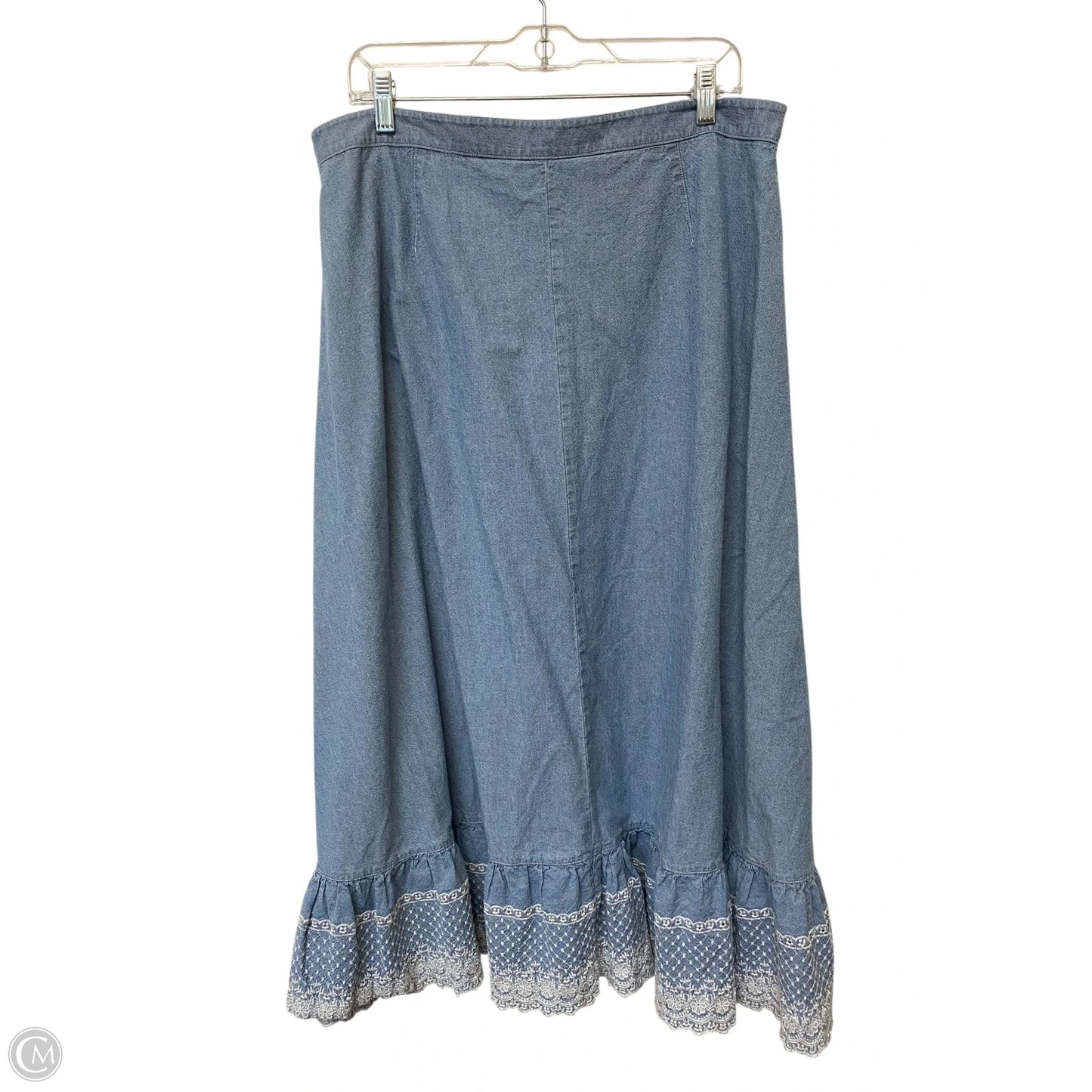 Skirt Maxi By Lauren By Ralph Lauren In Blue, Size: 16
