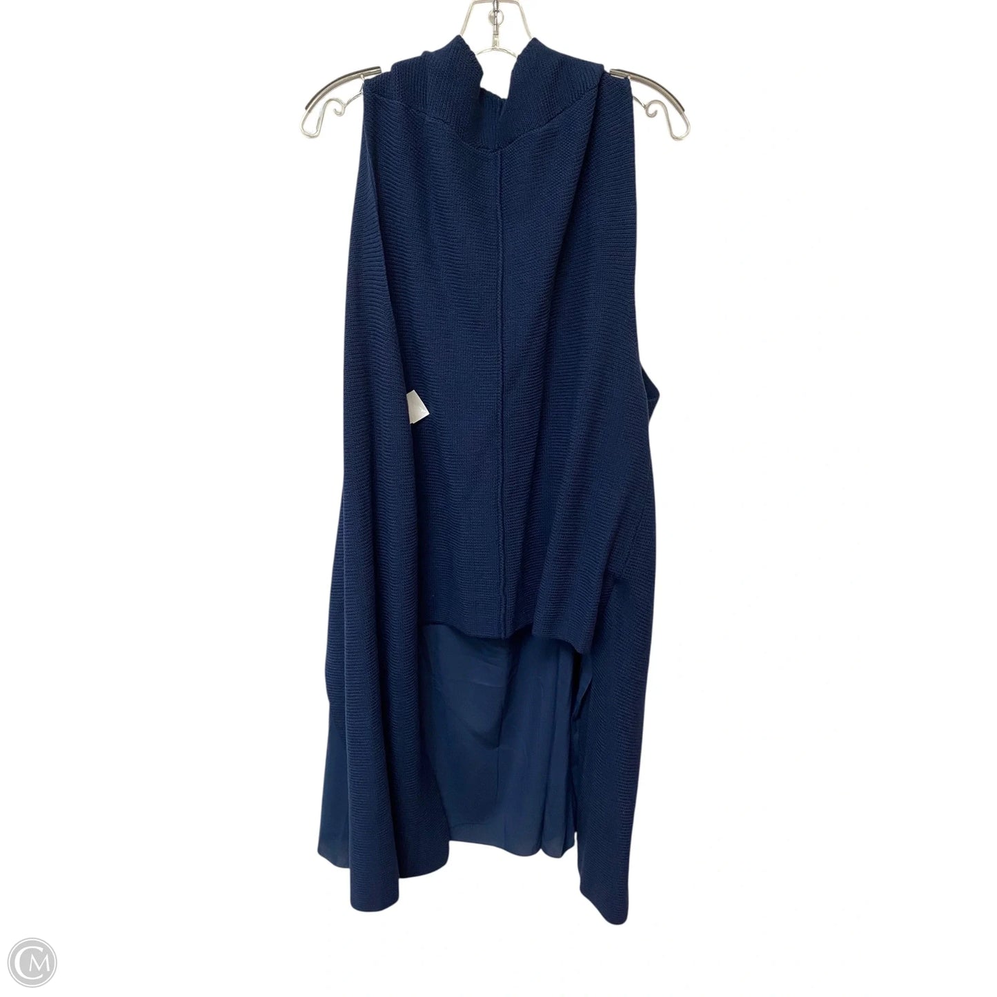 Vest Sweater By Antthony In Blue, Size: 2x