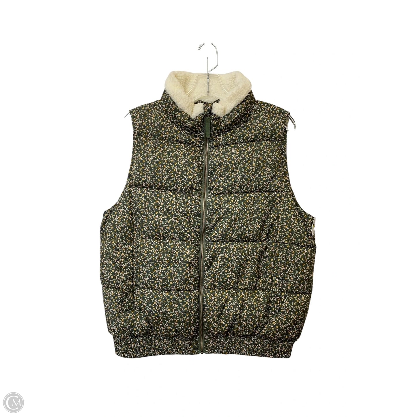 Vest Puffer & Quilted By Universal Thread In Floral Print, Size: M