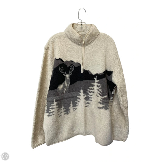 Jacket Faux Fur & Sherpa By Old Navy In Grey, Size: L