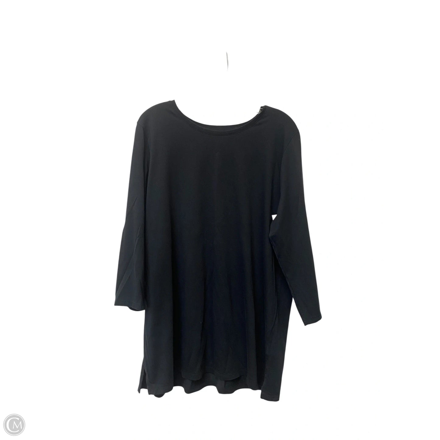 Top Long Sleeve Basic By Lands End In Black, Size: Xl