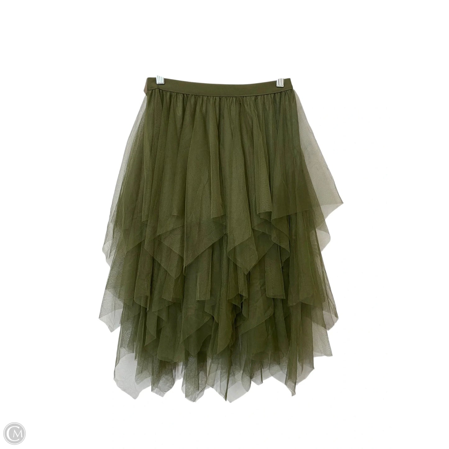 Skirt Midi By New Mix In Green, Size: S