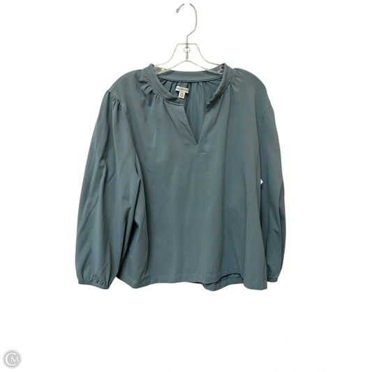 Top Long Sleeve Basic By Free Assembly In Blue, Size: Xxl