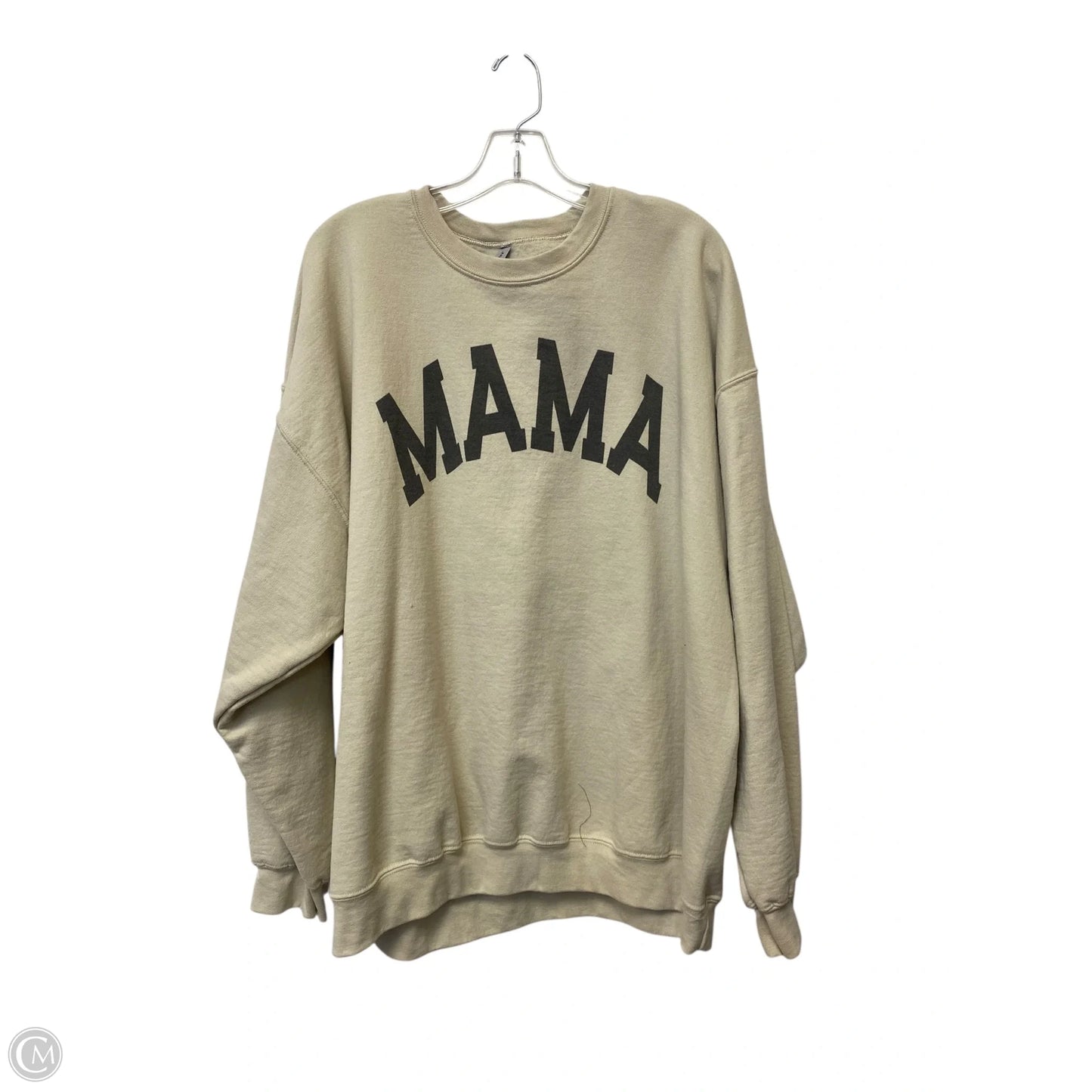 Sweatshirt Crewneck By Gildan In Tan, Size: 2x