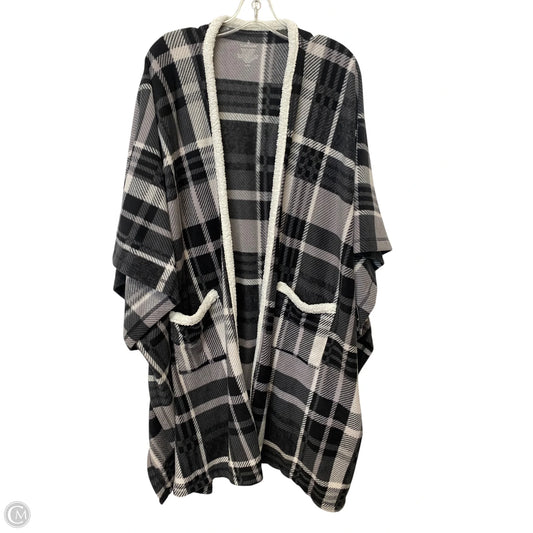 Cardigan By Cuddl Duds In Plaid Pattern, Size: L