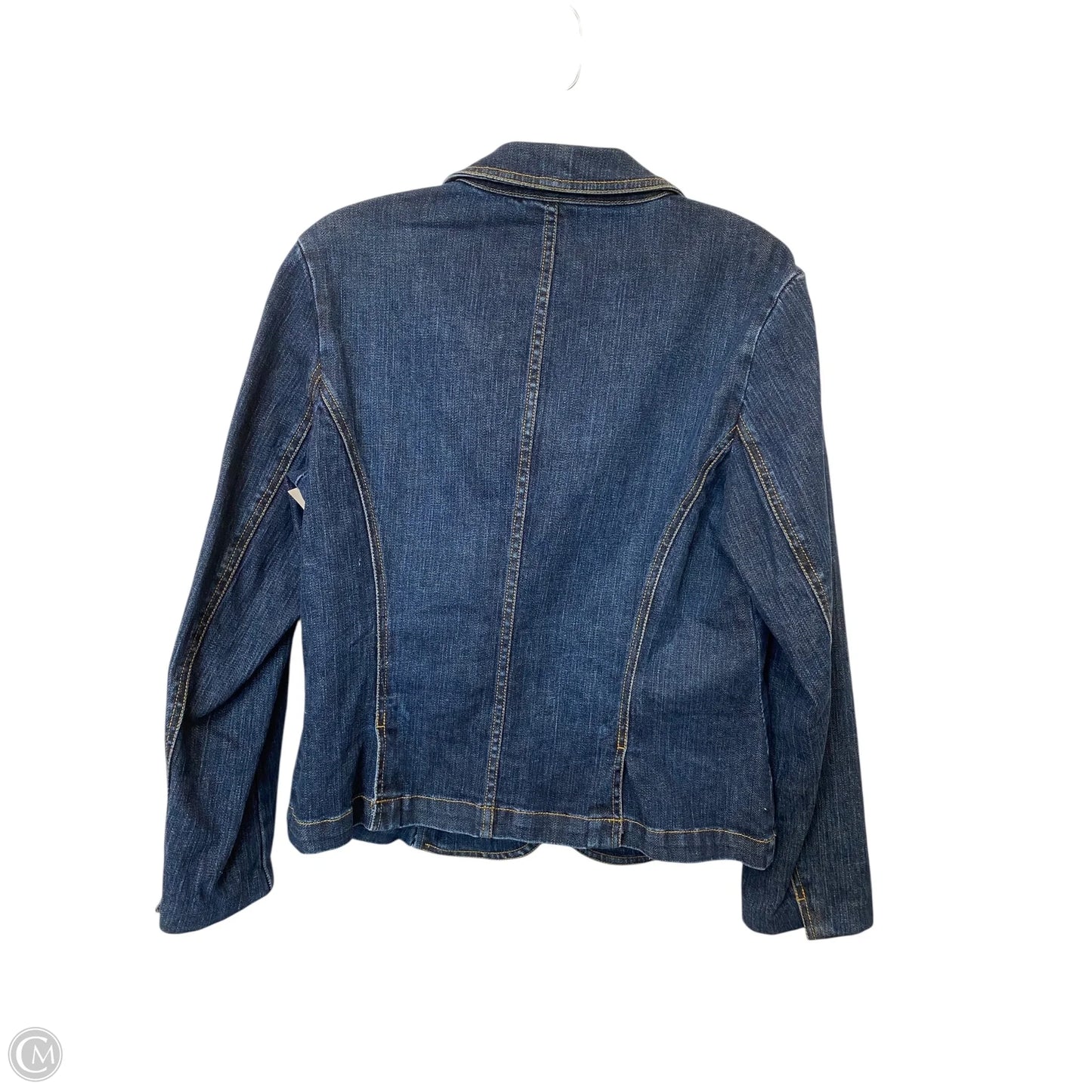 Blazer By Talbots In Blue Denim, Size: 10