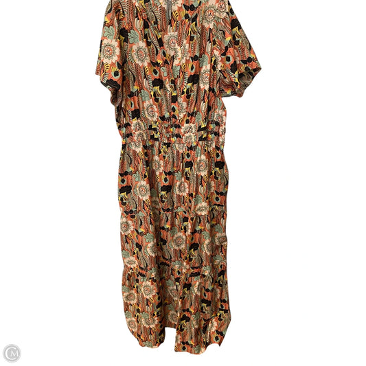 Dress Casual Maxi By Anthropologie In Floral Print, Size: 2x