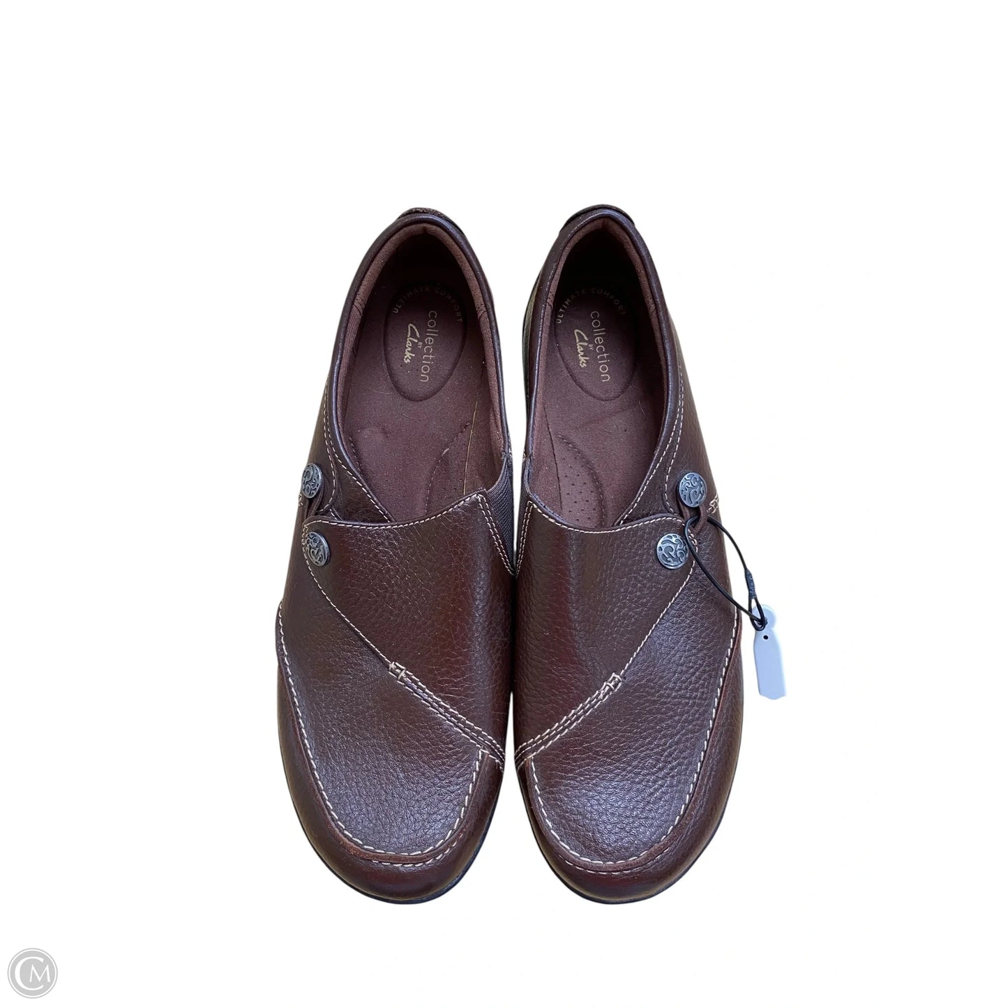 Shoes Flats By Clarks In Brown, Size: 11