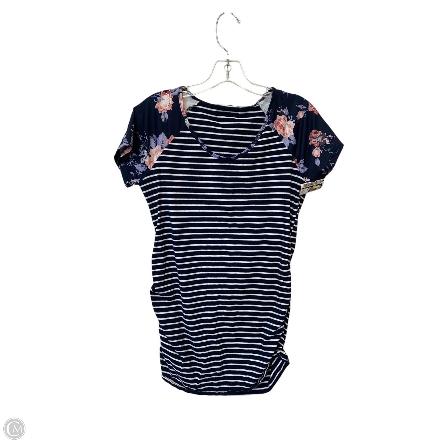 Maternity Top Short Sleeve By Cmf, Size: M