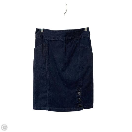 Skirt Midi By Mossimo In Blue Denim, Size: 4