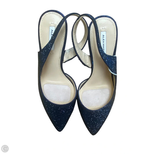 Shoes Heels Kitten By Alex Marie In Blue, Size: 5.5