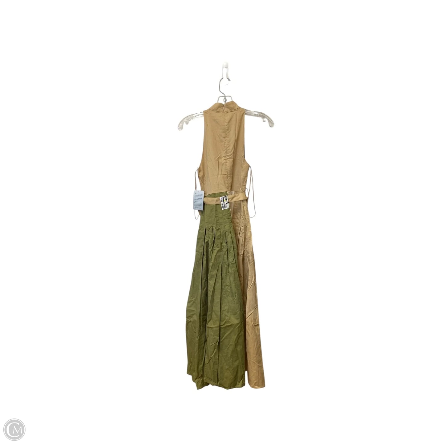 Dress Casual Maxi By En Saison In Green & Tan, Size: Xs
