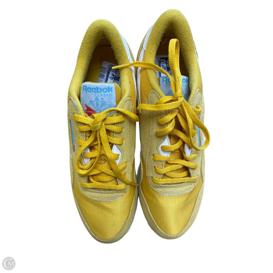 Shoes Sneakers By Reebok In Yellow, Size: 8.5