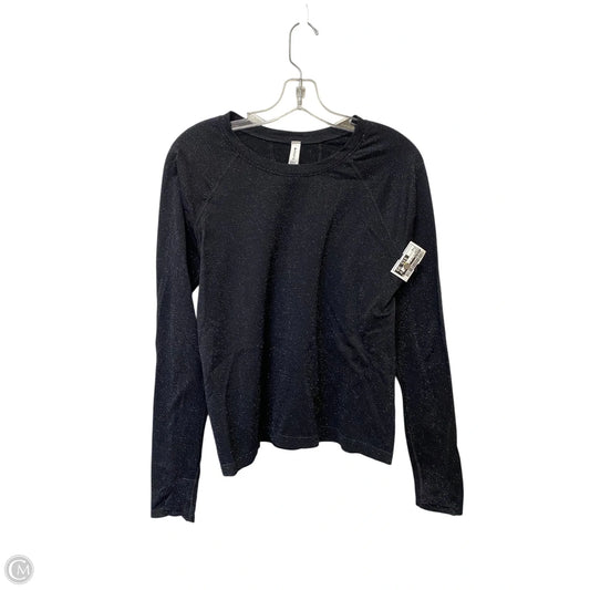 Athletic Top Long Sleeve Crewneck By Athleta In Black, Size: M