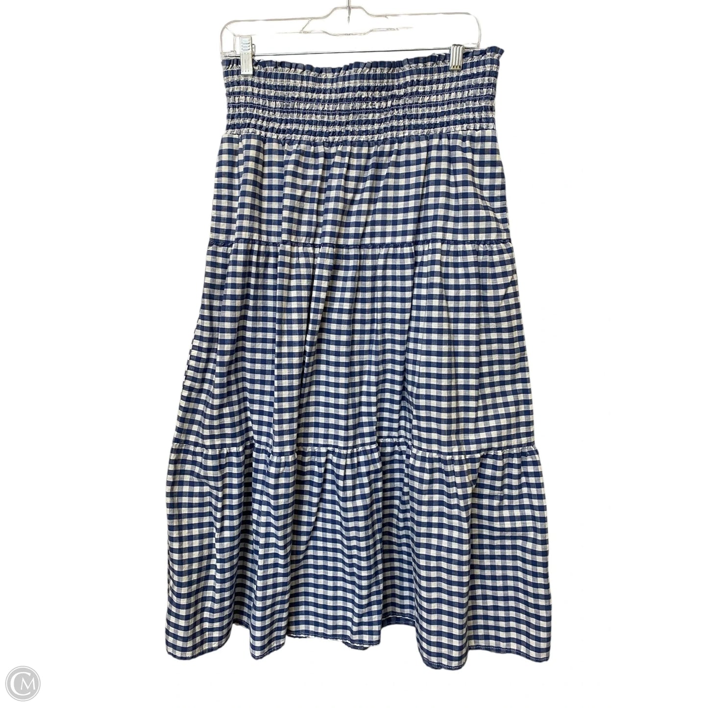 Skirt Maxi By Universal Thread In Blue & White, Size: L