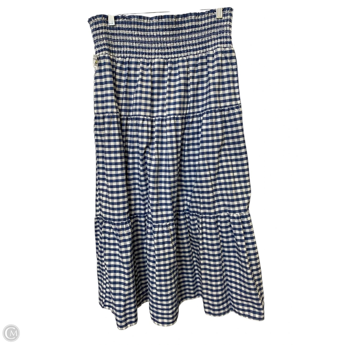 Skirt Maxi By Universal Thread In Blue & White, Size: L
