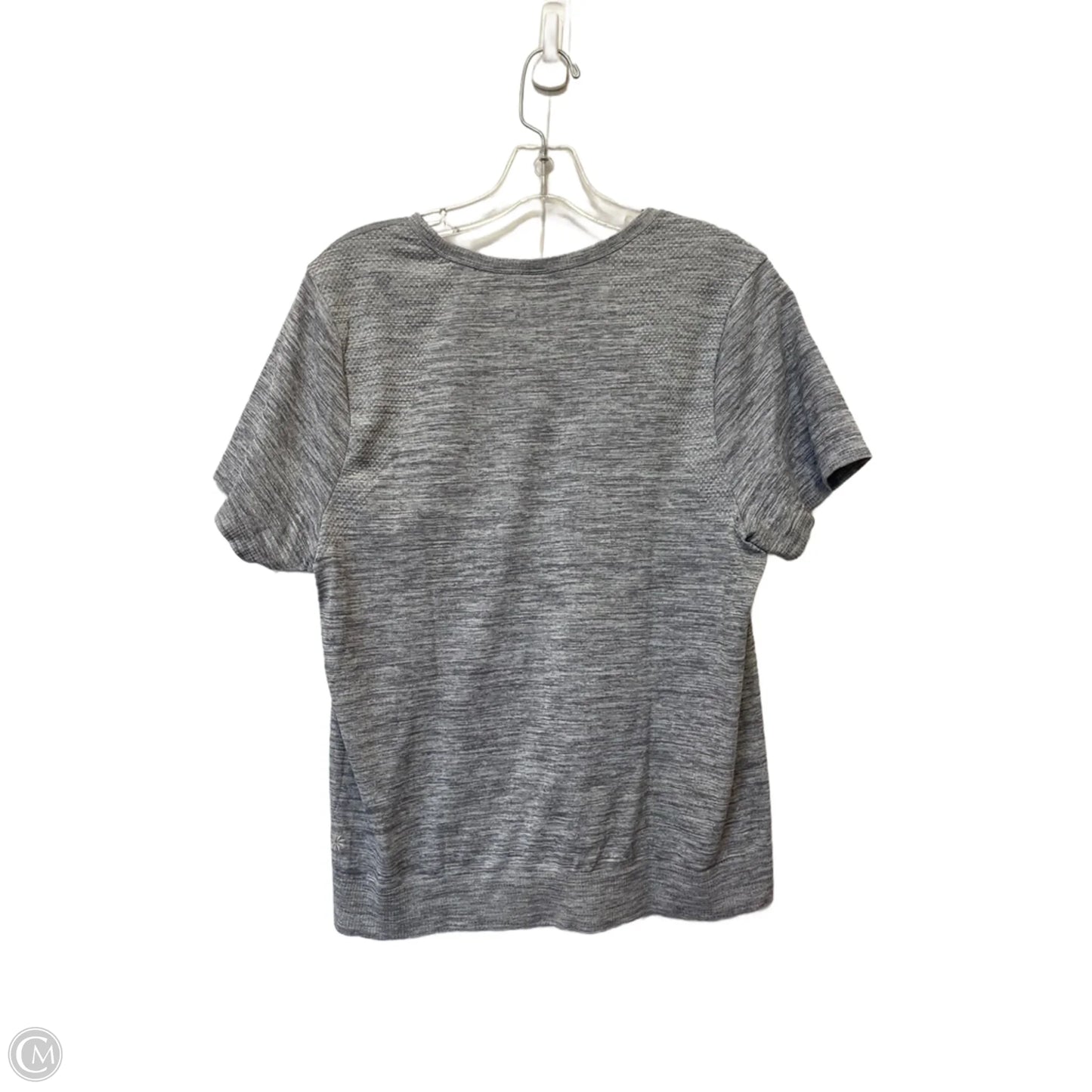 Athletic Top Short Sleeve By Athleta In Grey, Size: L