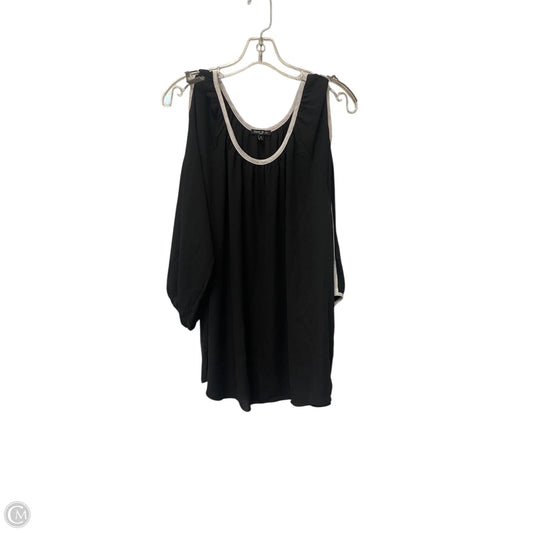 Top Long Sleeve Basic By Sami & Jo In Black, Size: 1x