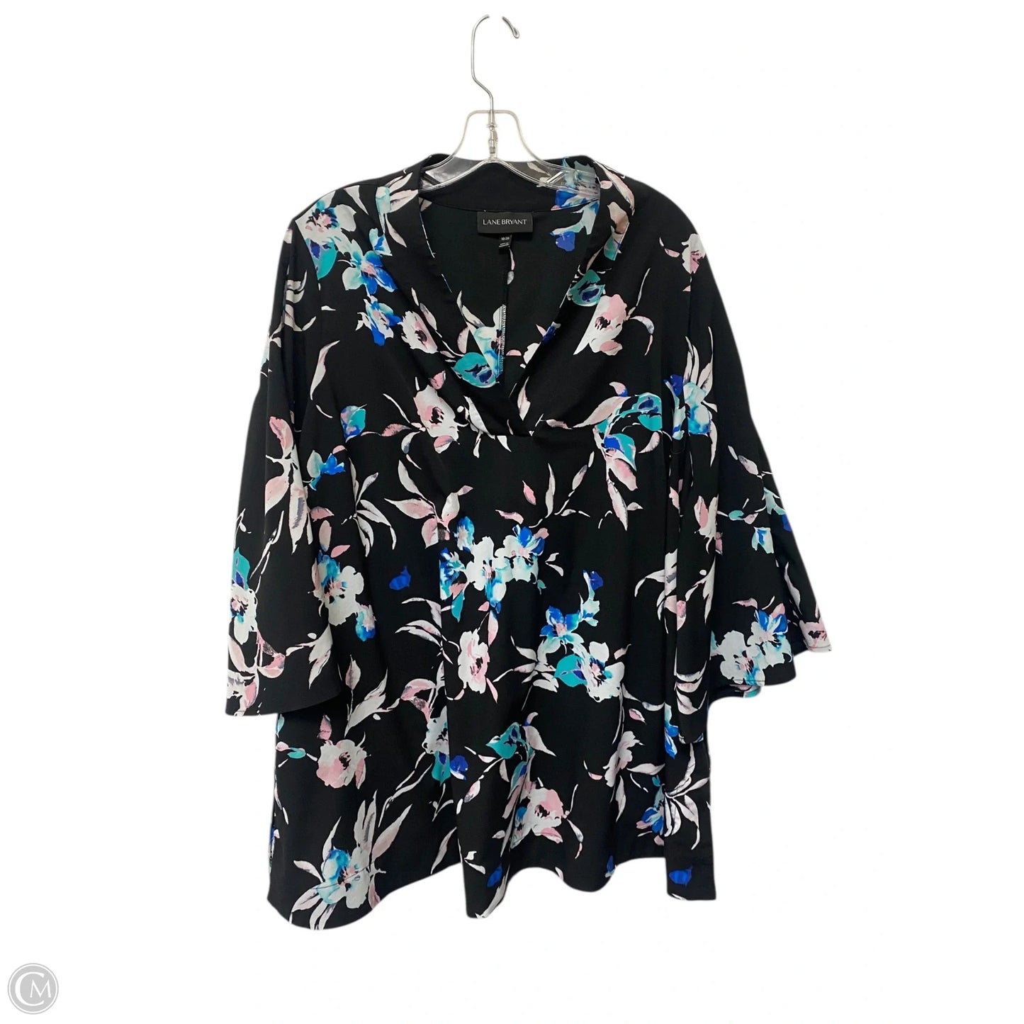 Top Long Sleeve Basic By Lane Bryant In Multi-colored, Size: 18