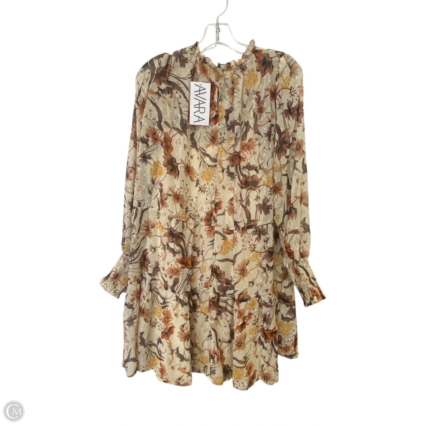Dress Casual Midi By Clothes Mentor In Floral Print, Size: L