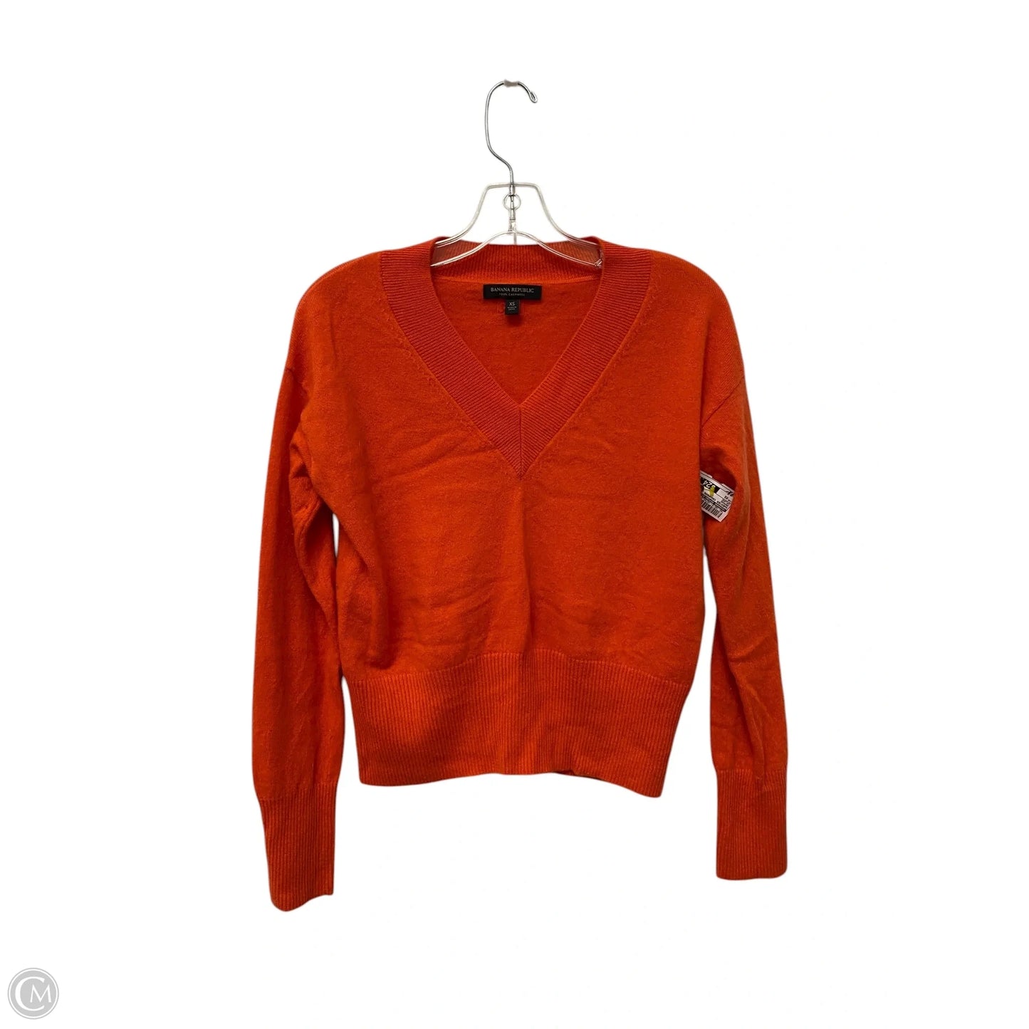 Sweater Cashmere By Banana Republic In Orange, Size: Xs