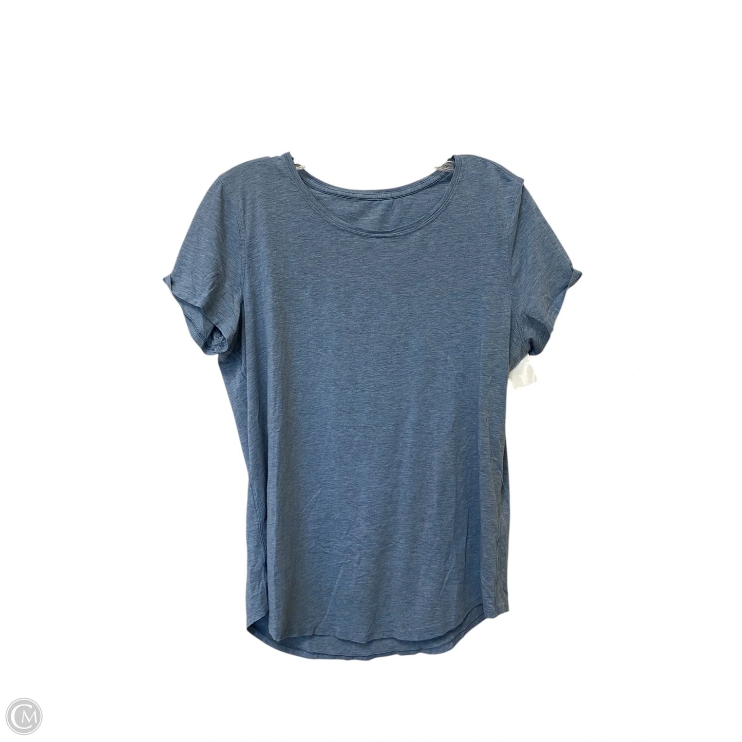 Athletic Top Short Sleeve By Lululemon In Blue, Size: M