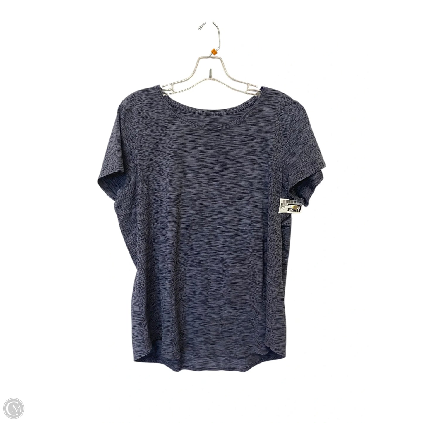 Athletic Top Short Sleeve By Lululemon In Purple, Size: L