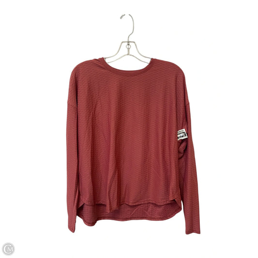 Athletic Top Long Sleeve Crewneck By Calia In Pink, Size: Xl