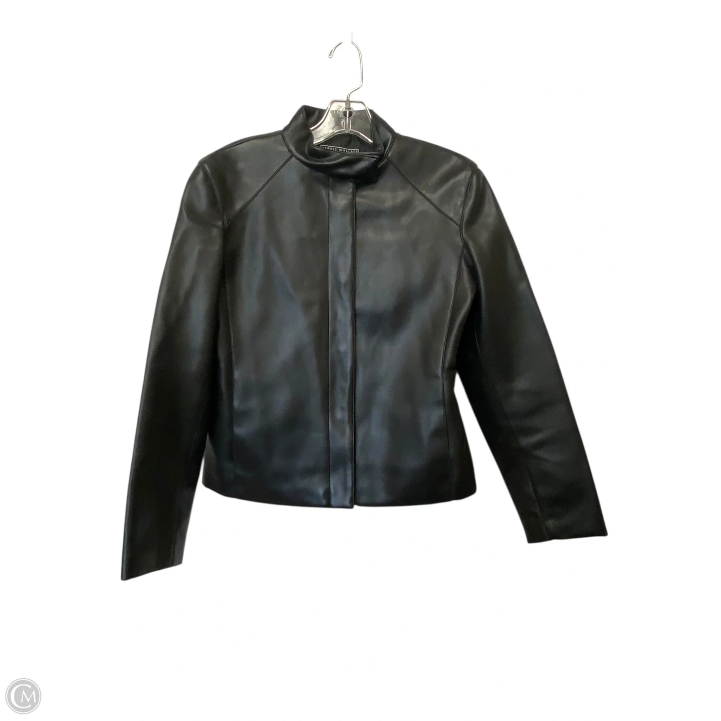 Jacket Leather By Clothes Mentor In Black, Size: 4p