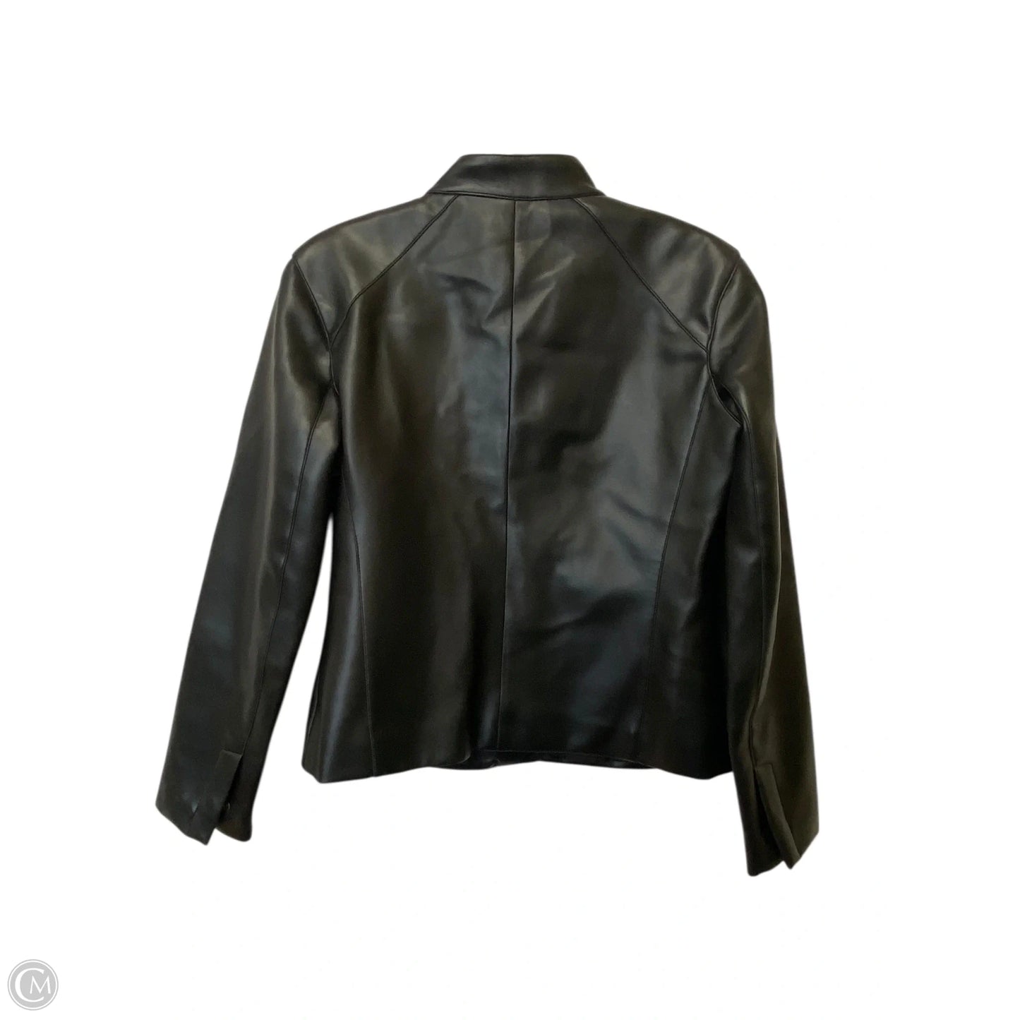 Jacket Leather By Clothes Mentor In Black, Size: 4p