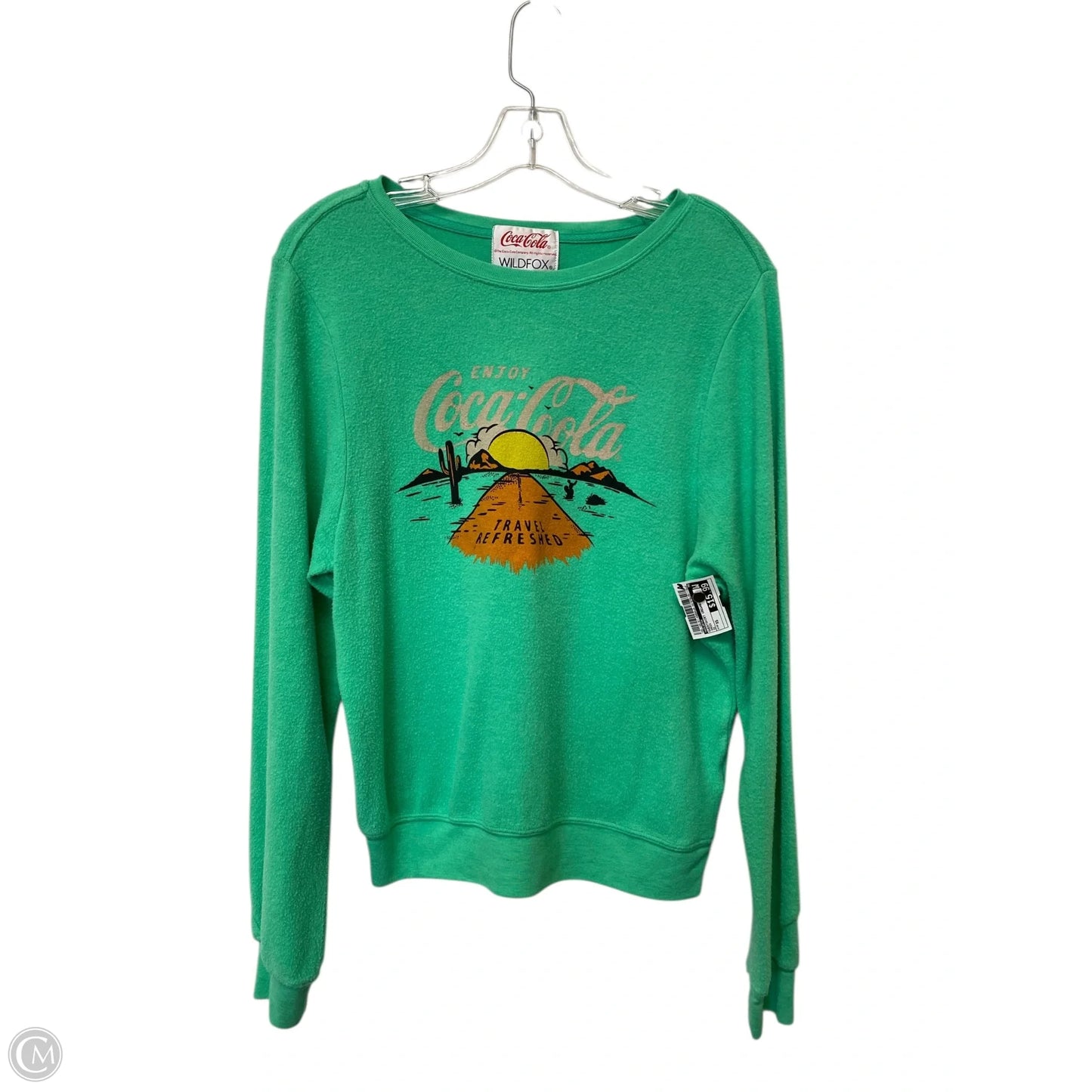 Sweatshirt Crewneck By Wildfox In Green, Size: Xs