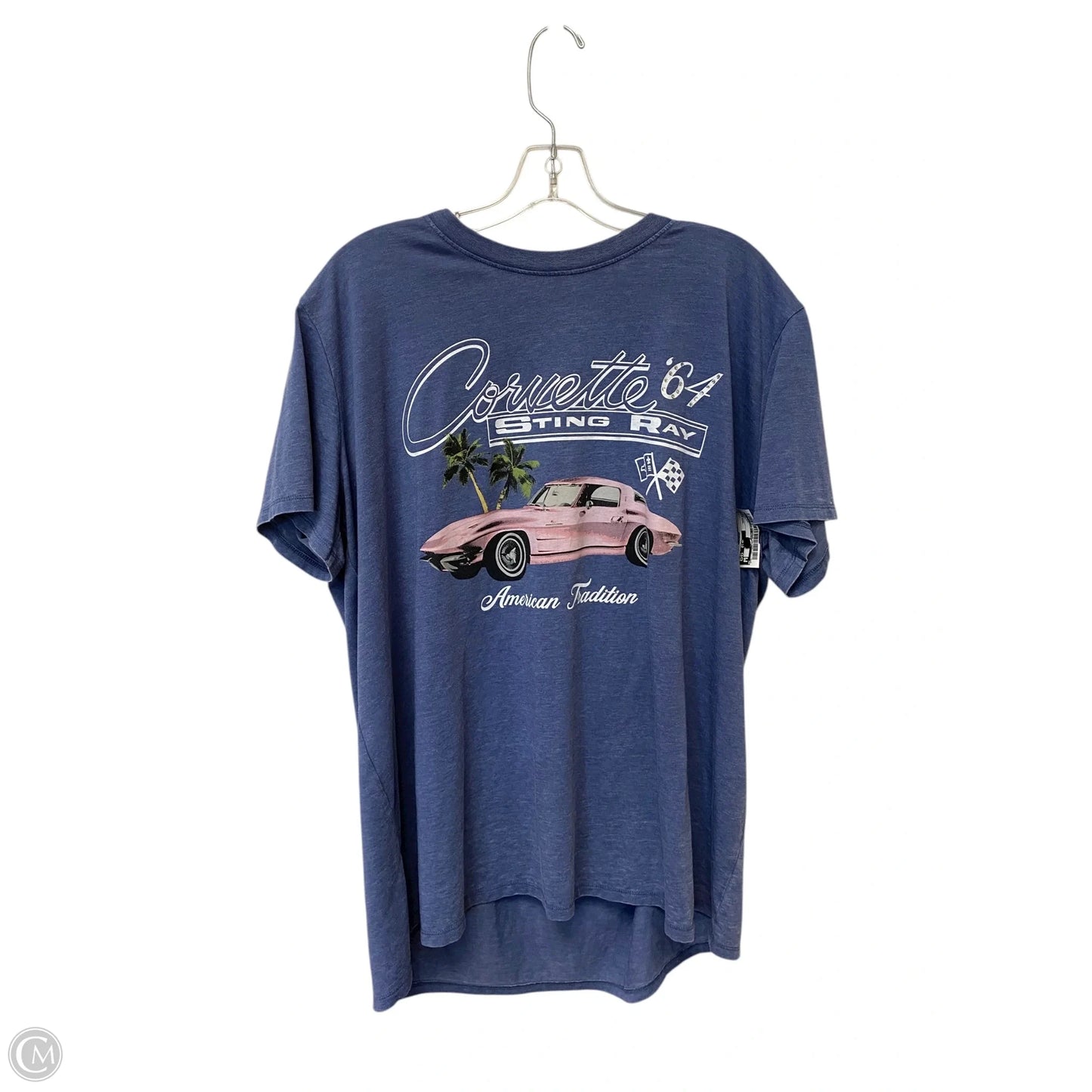 Top Short Sleeve By Clothes Mentor In Blue, Size: Xxl