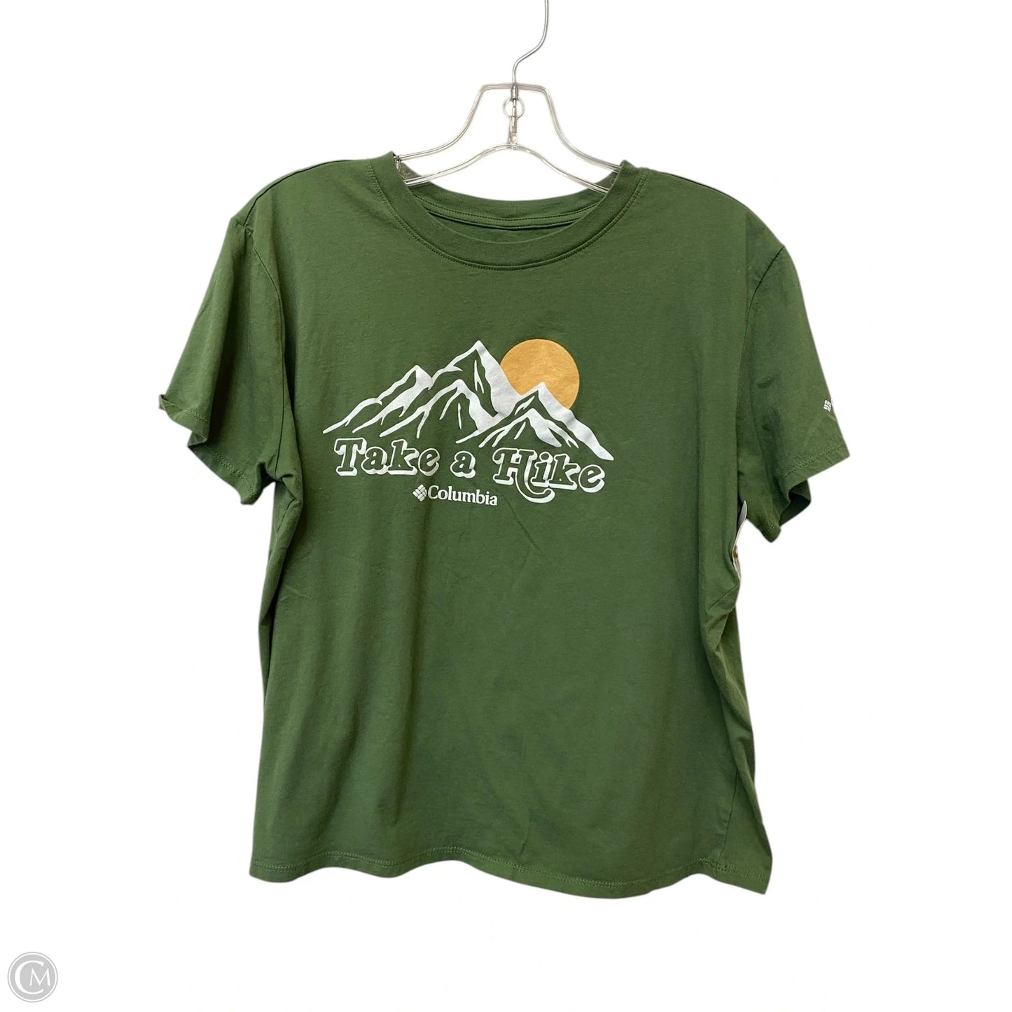 Top Short Sleeve By Columbia In Green, Size: L