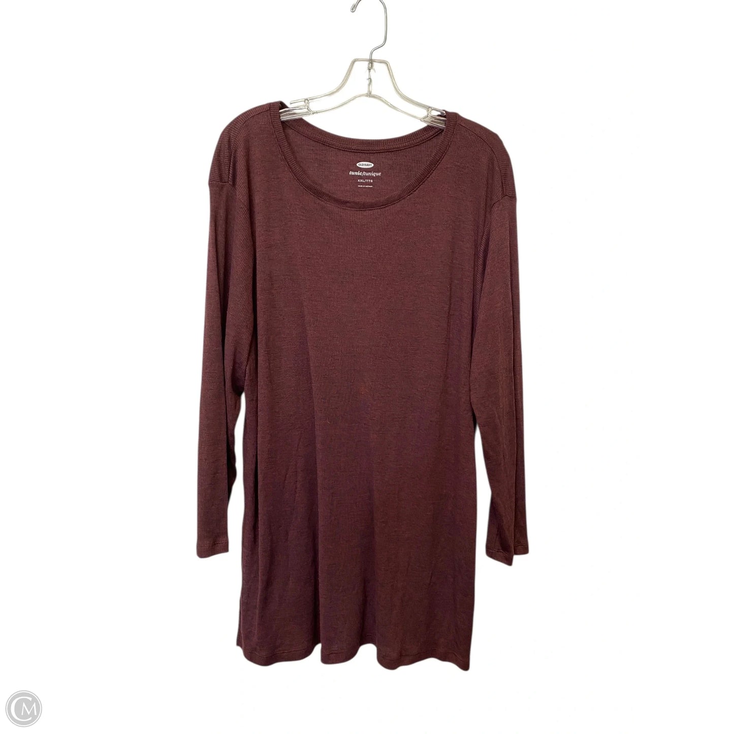 Tunic Long Sleeve By Old Navy In Maroon, Size: Xxl