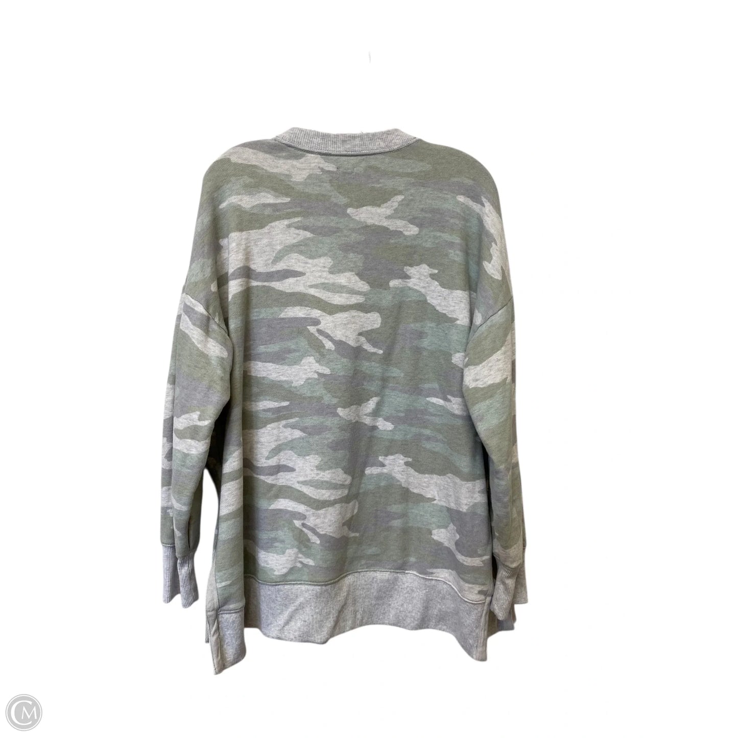 Sweatshirt Crewneck By Aerie In Camouflage Print, Size: L