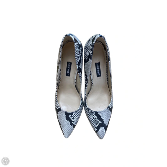 Shoes Heels Block By Nine West In Snakeskin Print, Size: 9.5