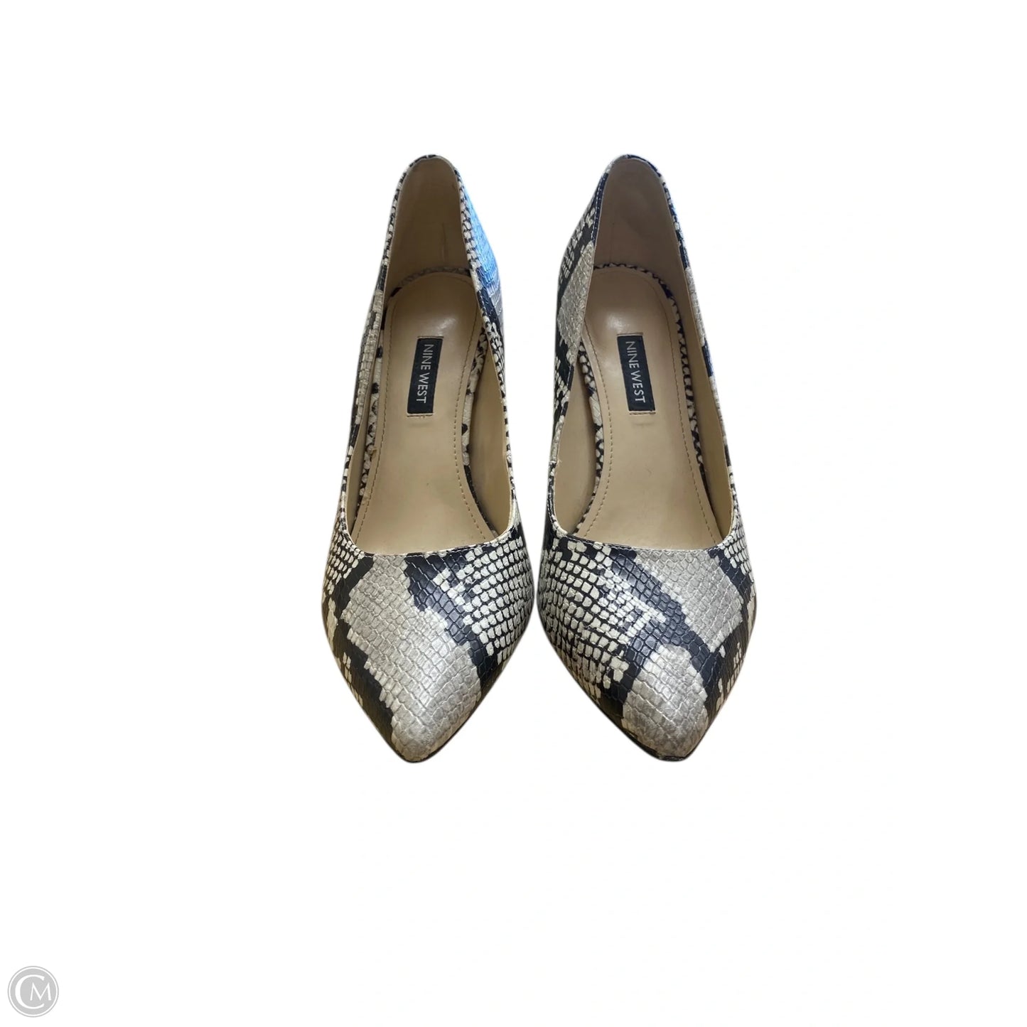 Shoes Heels Block By Nine West In Snakeskin Print, Size: 9.5