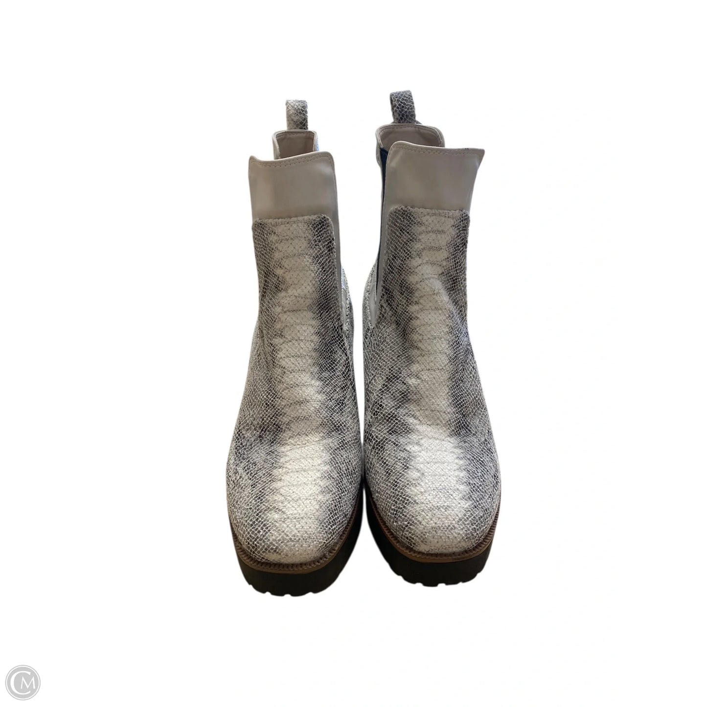 Boots Ankle Heels By Chinese Laundry In Snakeskin Print, Size: 9