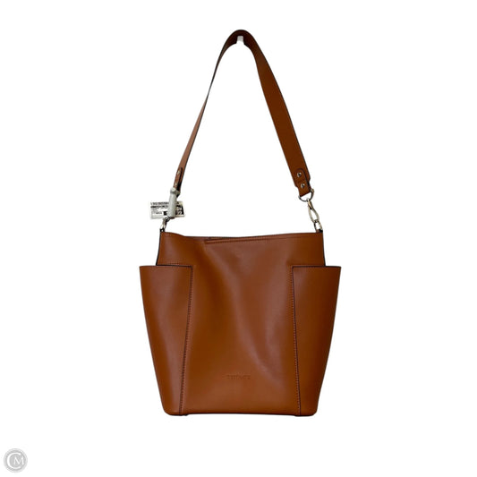 Handbag Leather By Clothes Mentor, Size: Medium