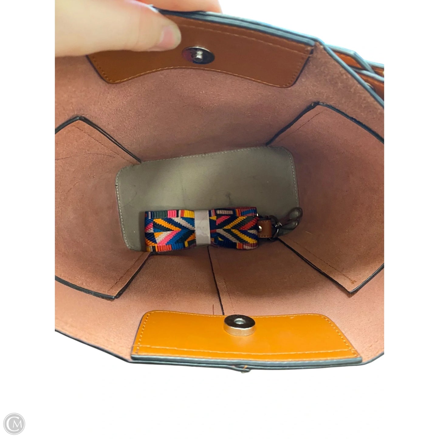 Handbag Leather By Clothes Mentor, Size: Medium