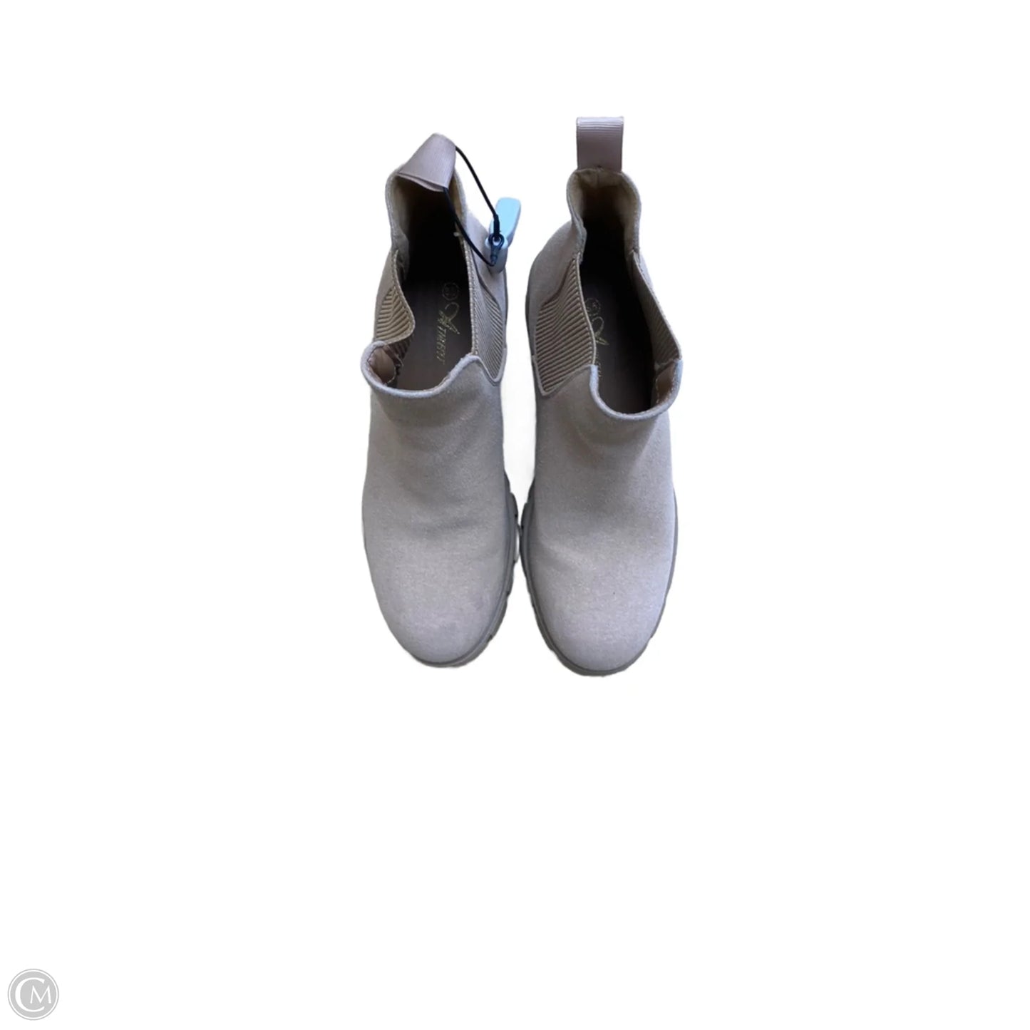 Boots Ankle Heels By Cmf In Tan, Size: 8.5