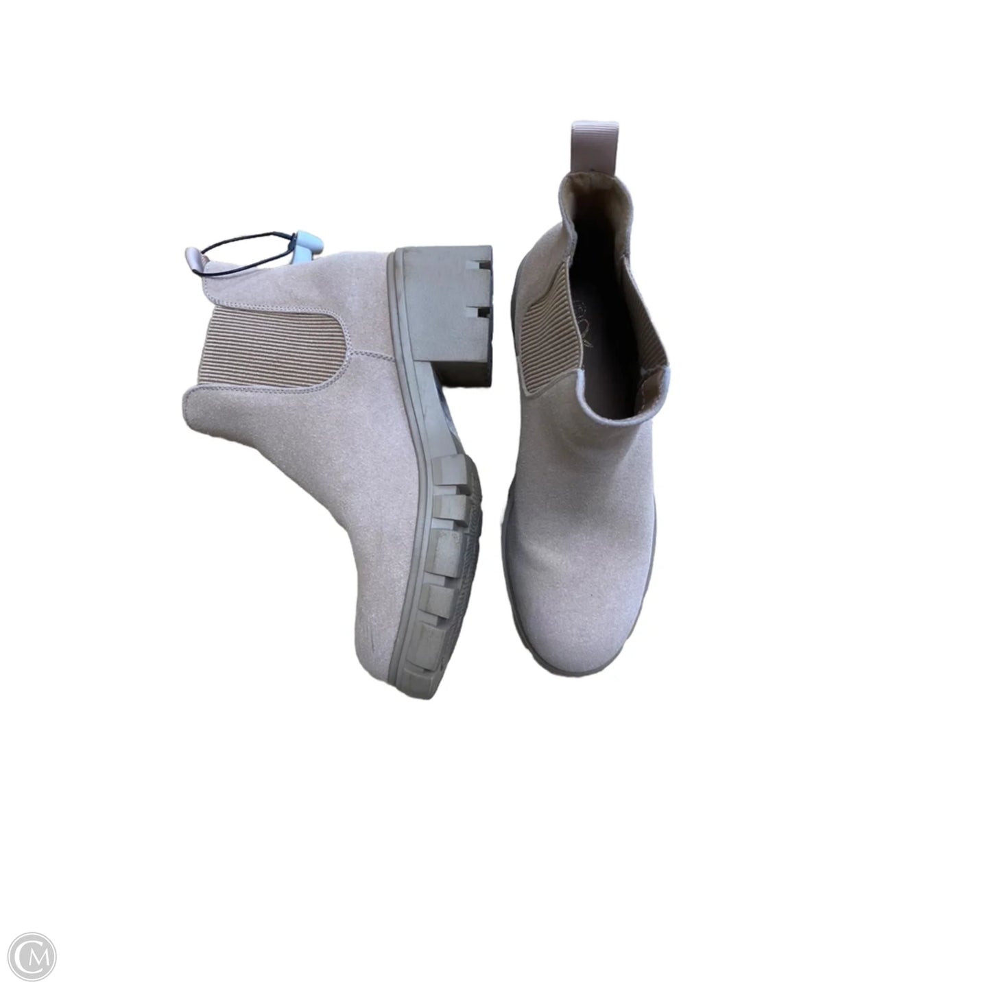 Boots Ankle Heels By Cmf In Tan, Size: 8.5