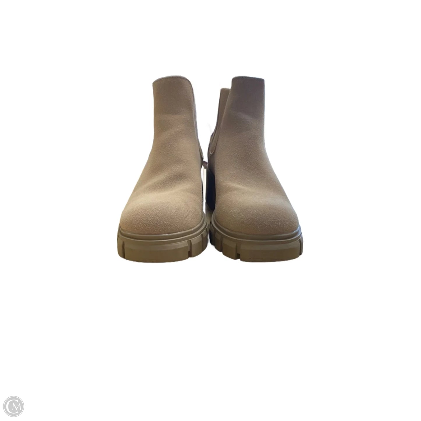 Boots Ankle Heels By Cmf In Tan, Size: 8.5