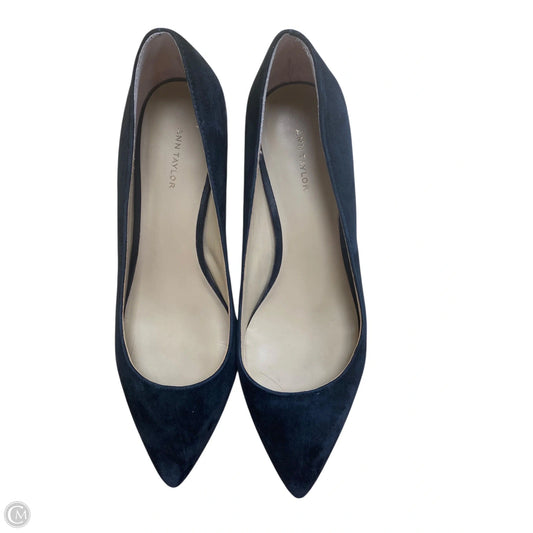 Shoes Heels Block By Ann Taylor In Black, Size: 9