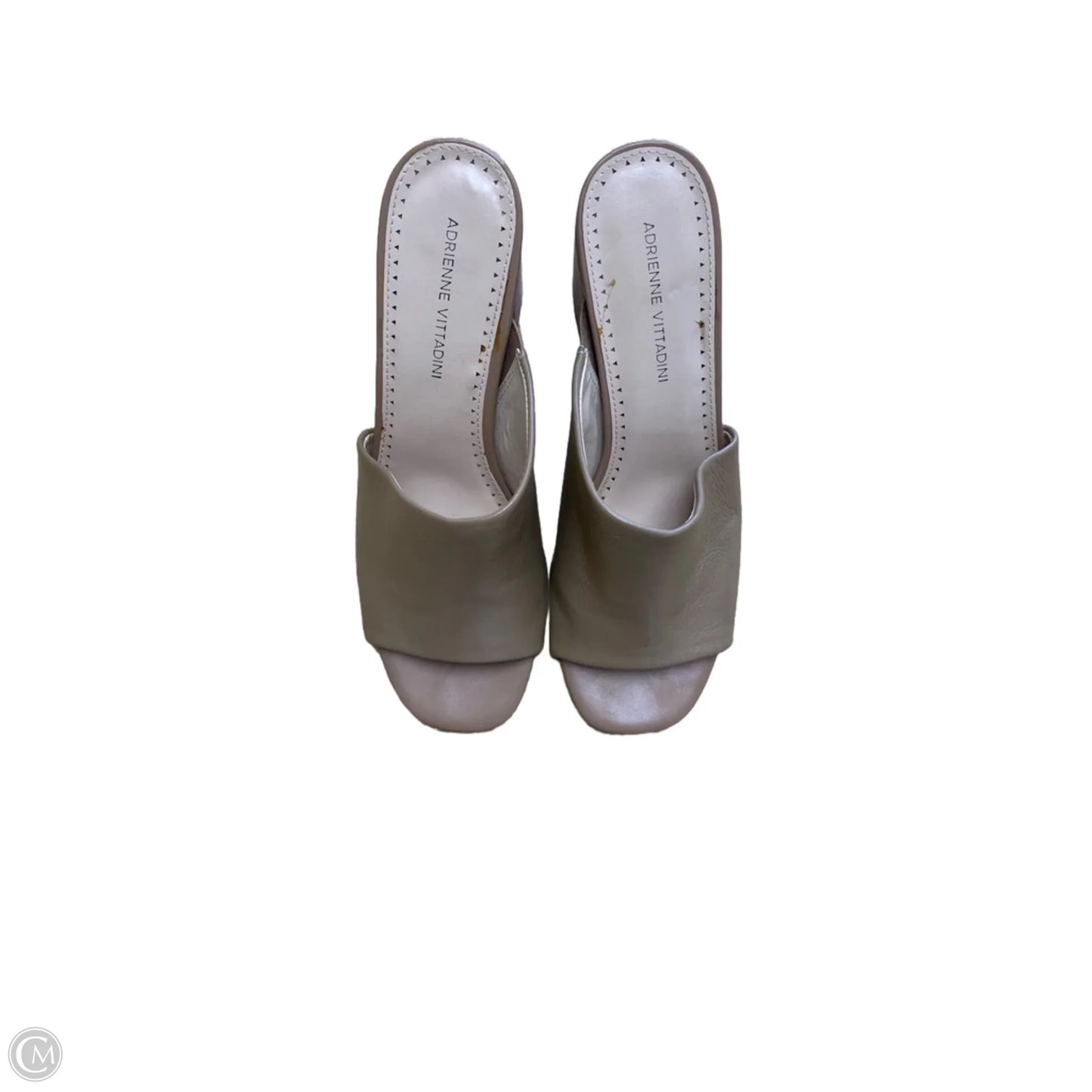 Shoes Heels Block By Adrienne Vittadini In Tan, Size: 9